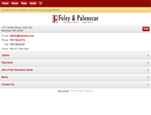 Tablet Screenshot of foleyins.com